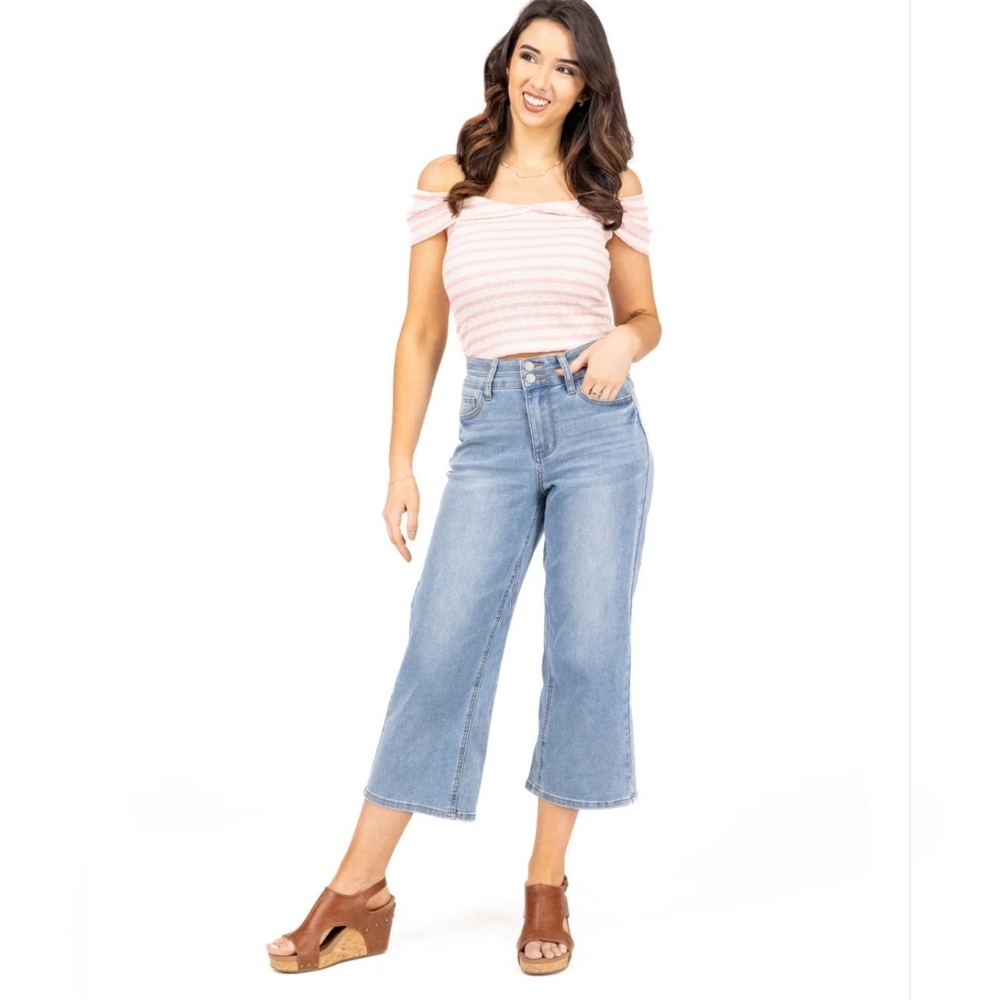 The Oakley from Judy Blue: High-Rise Cooling, Double Waistband NWT Sz14 - Picture 3 of 17